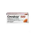 Сиофор 500 тб п/плен об 500мг уп конт яч пач N10x6 Берлин-Х/ФонХейд ГЕР 