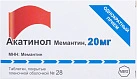 Акатинол Мемантин тб п/плен об 20мг бл пач карт N14x2 Роттендорф/Мерц ГЕР 