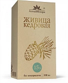 Живица кедровая 15% "Алтайфлора" с прополисом 100мл фл пач карт N1x1 Алтайская чайная РОС 