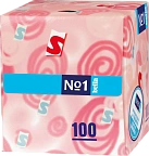 Платочки бумажные косметические "Bella №1" арт.BE-042-K100-006 бокс N100x1 Белла Сибирь РОС 