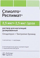 Спиолто Респимат р-р д/ингал 2.5мкг+2,5мкг/доза 4мл ингал+картр/карт N1x1 Берингер Инг ГЕР 