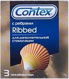 Презерватив "Contex Ribbed" ребристые N3x1 ЛРС Продактс Лтд ВБР 