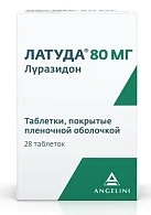 Латуда тб п/плен об 80мг бл пач карт N14x2 Азиенде/Бушу Фар ИтЯ 