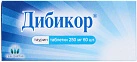 Дибикор тб 250мг уп конт яч пач N10x6 Пик-Фарма РОС 