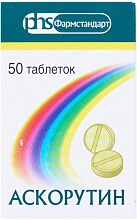 Аскорутин тб бан пол/пач карт N50x1 Фармстанд-Уфавит РОС 