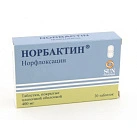 Норбактин тб п/плен об 400мг уп конт яч пач N10x2 Сан Фармасьютик ИНД 