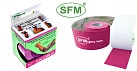Лента кинезиологическая "SFM-plaster" на хлопковой основе 5-500см арт.розовый рулон пач карт N1x1 SFM Hospital Pro ГЕР 