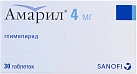 Амарил тб 4мг уп конт яч пач N15x2 Санофи С.п.А. ИТА 