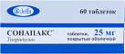 Сонапакс тб п/о 25мг уп конт яч пач N20x3 Фармзавод Ельфа ПОЛ 