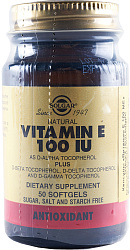 Витамин Е БАД капс 100МЕ фл N50x1 Solgar Vitamin США 