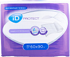 Пеленки медицинские одноразовые впитывающие iD PROTECT 60см*90см N30x1 Онтэкс РОС 