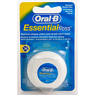 Зубная нить "ORAL-B" Essential floss вощеная мятная 50м футляр в инд уп N1x1 Mapaex Health ИРЛ 