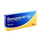Вальдоксан тб п/плен об 25мг бл пач карт N14x2 СЕРВЬЕ РУС РОС 