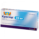 Крестор тб п/плен об 20мг уп конт яч пач N14x2 АйПиЭр/АсЗ/АсЗ ПуВР 