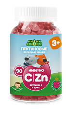 Ми-ми-мишки Мультивитамин пастилки жевательные пектиновые со вкусом яблока и клубники от 3-х л банка в пачке N90x1 Guangdong Yichao КИТ 